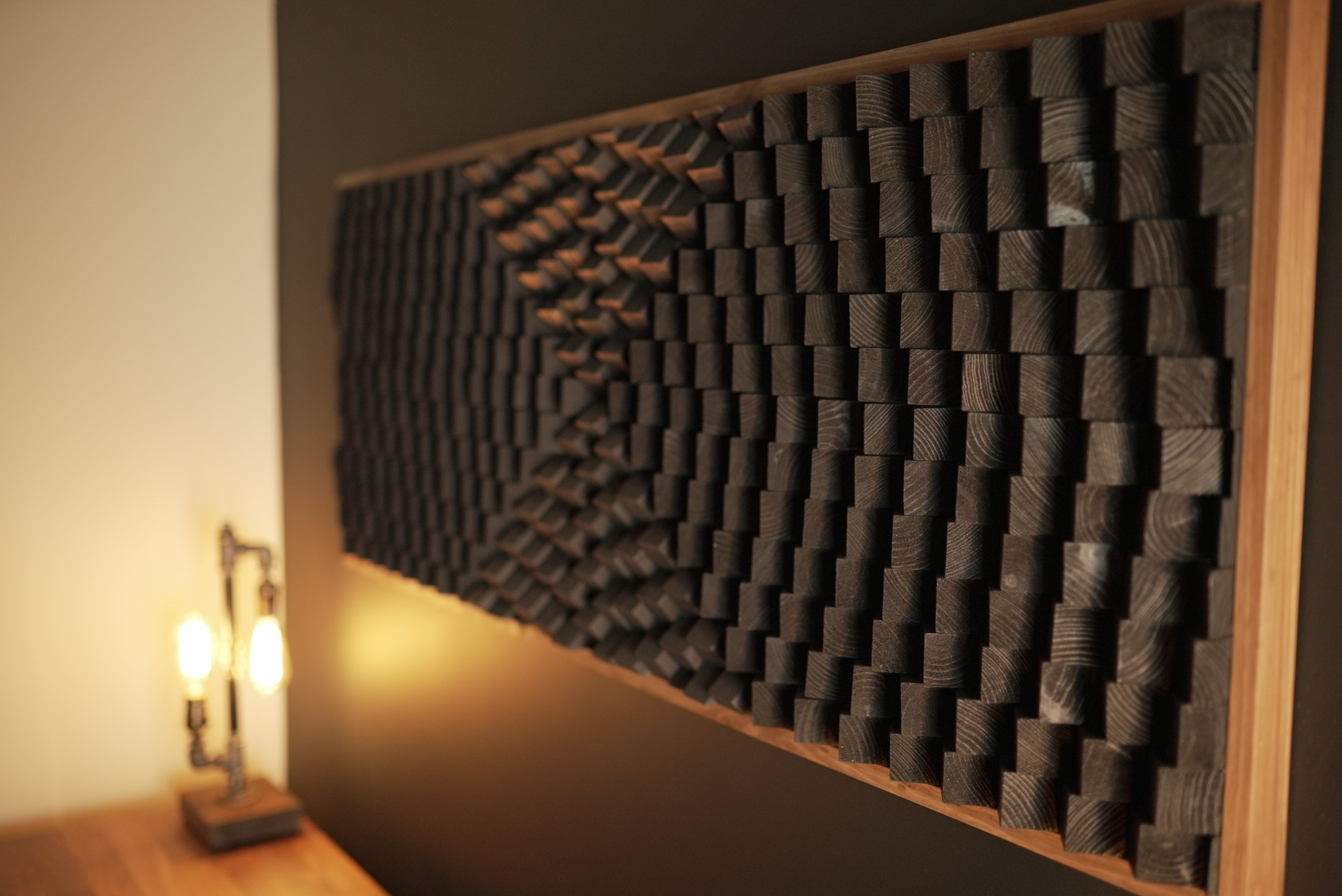 Acoustic Panel 3d Wood outlet Wall Art, Wooden Wall Decor, Sound diffuser