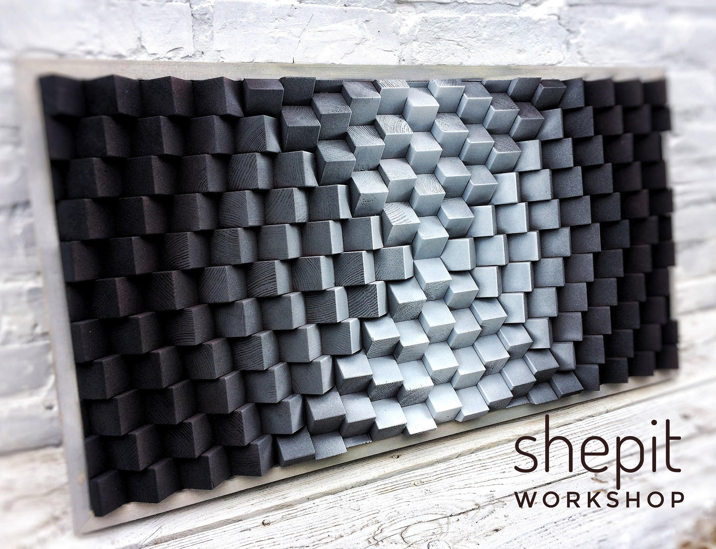 3D Wood Wall Art - Sound Diffuser Acoustic Panel
