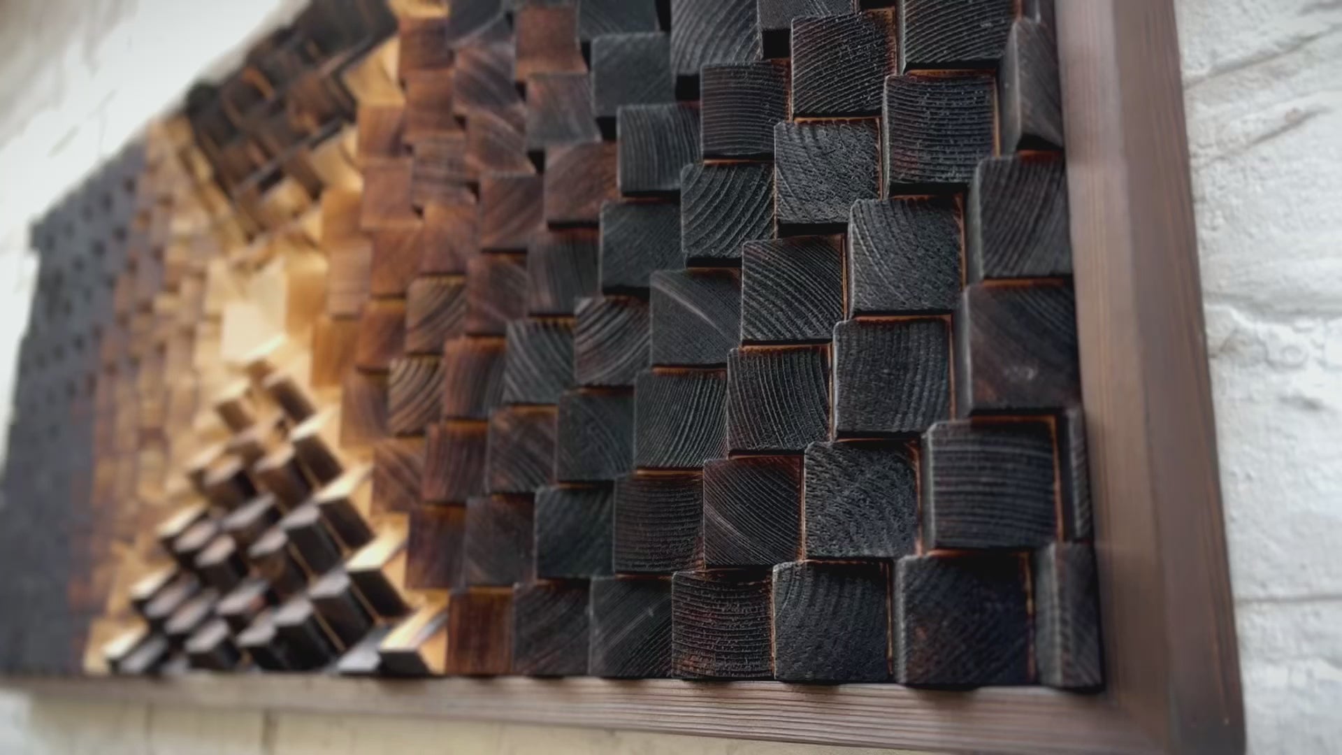 Shou Sugi Ban Yakisugi - Wood Wall Art - Acoustic Panel - Sound