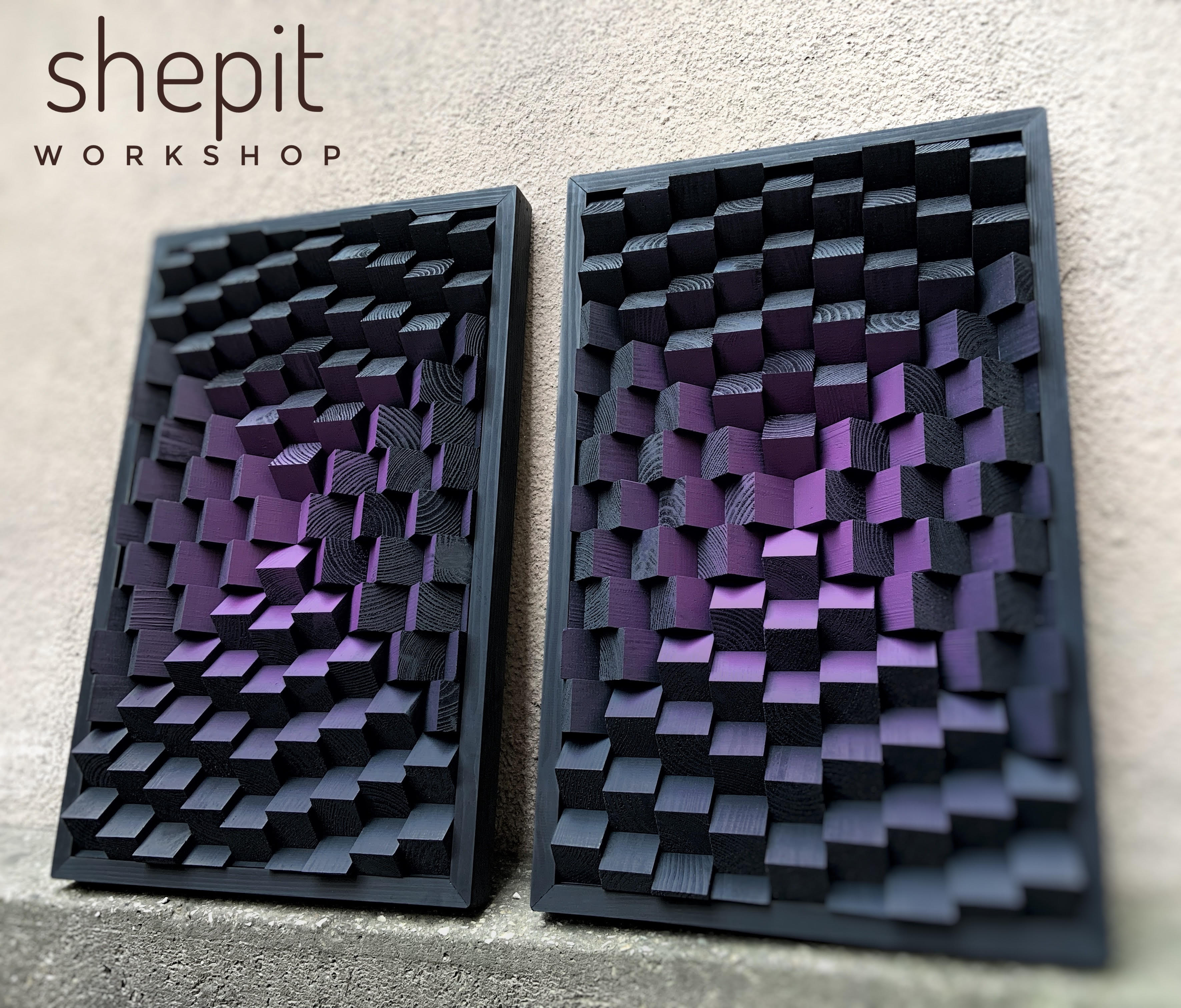 Wood Wall Art - 3D Acoustic Panels - Music Room Decor - Sound Diffuser ...