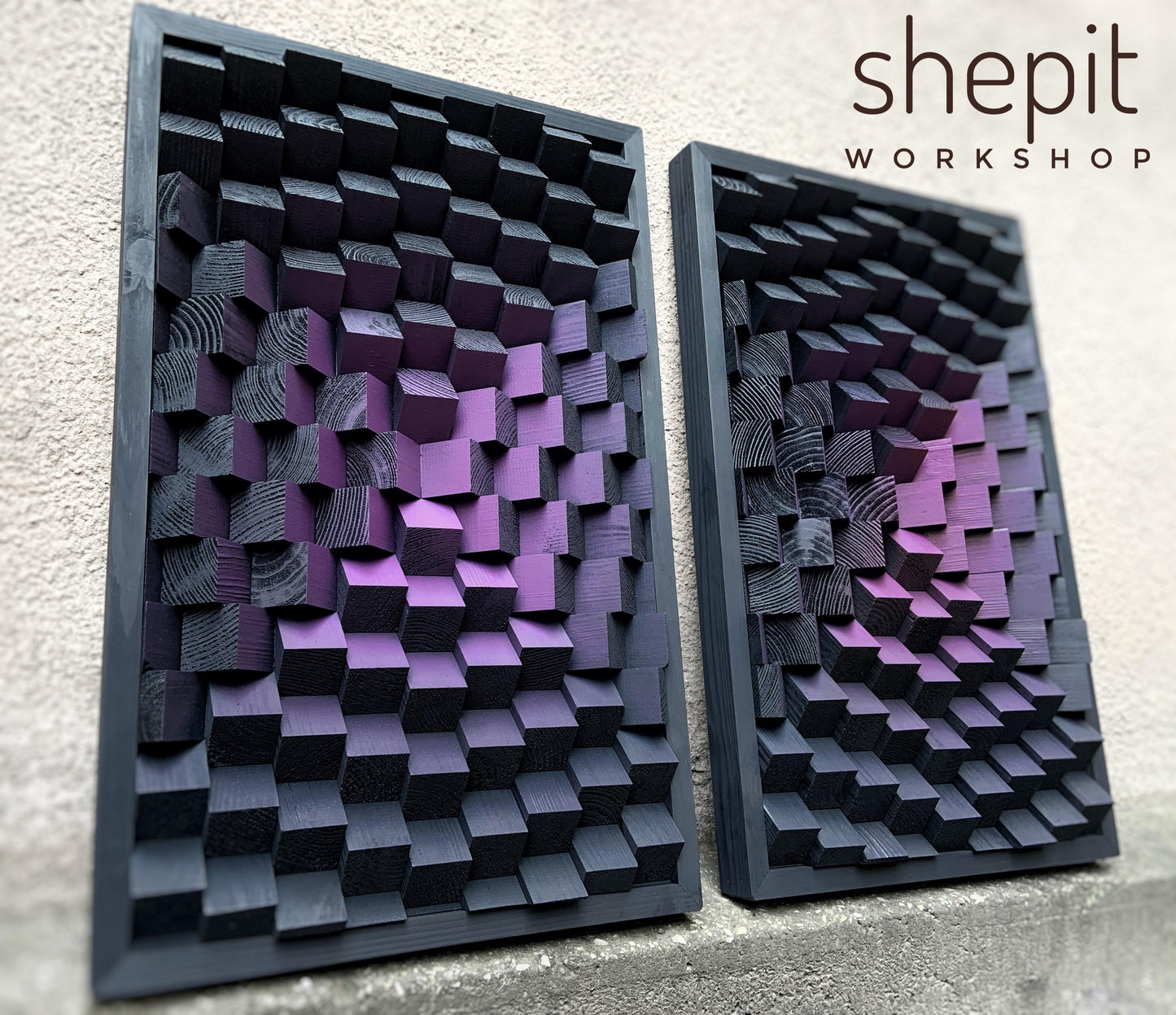 Wood Wall Art - 3D Acoustic Panels - Music Room Decor - Sound Diffuser