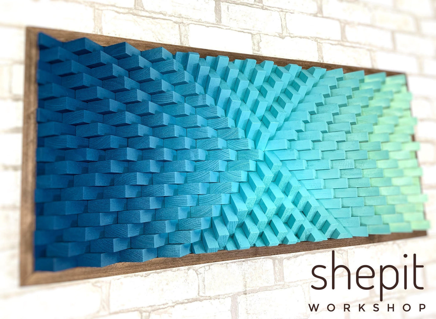 Parametric Wood Wall Art - Japandi - Sound Diffuser - Acoustic Panel