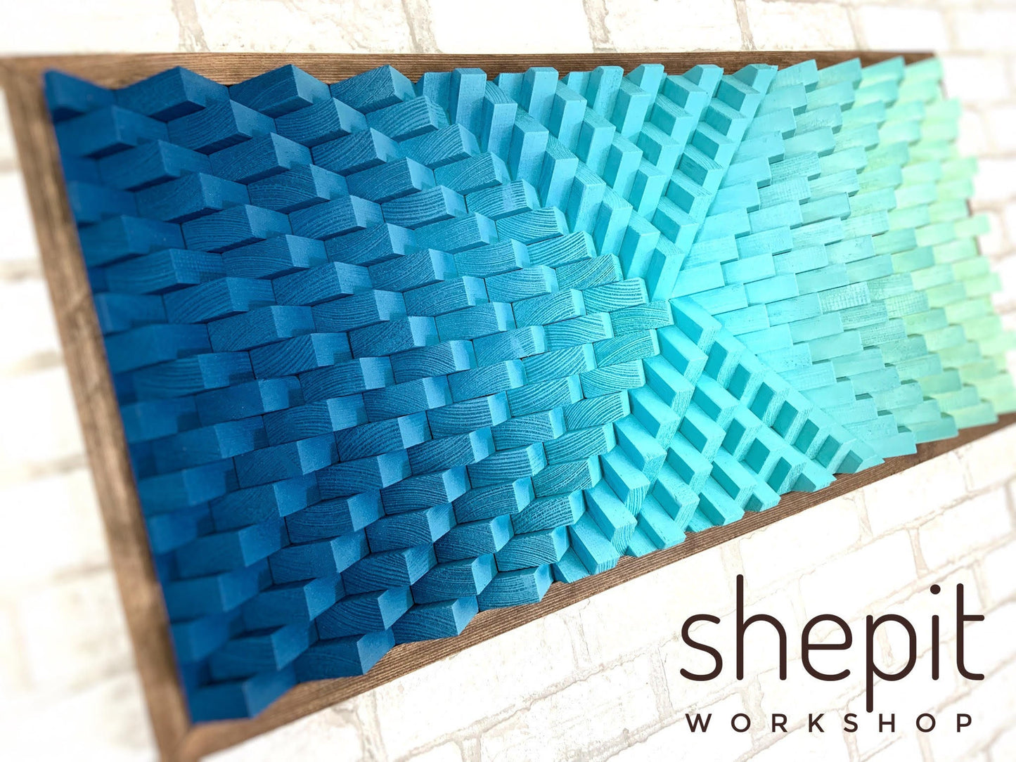 Parametric Wood Wall Art - Japandi - Sound Diffuser - Acoustic Panel