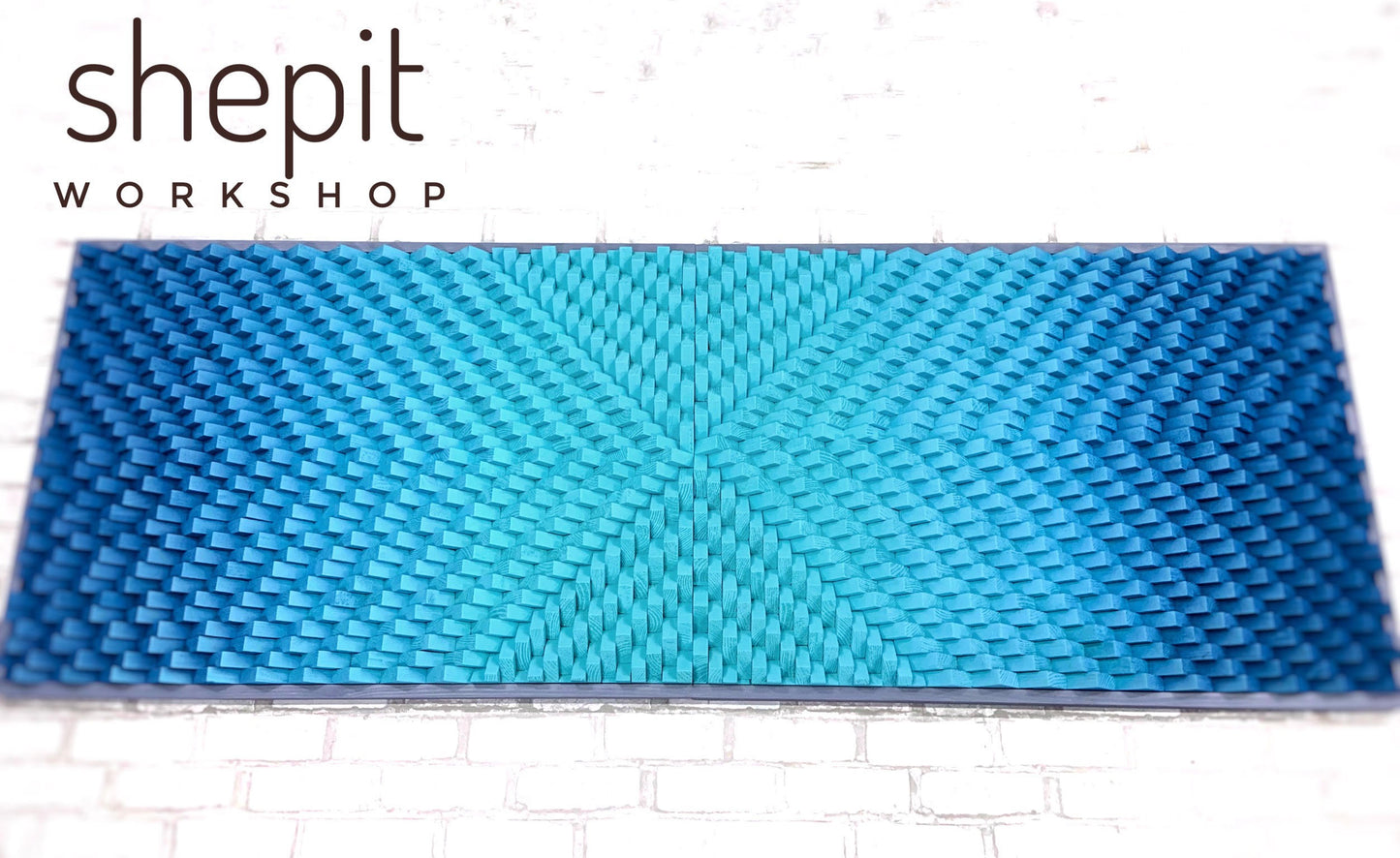 Wood Wall Art - 3D Geometric - Acoustic Panel - Sound Diffuser